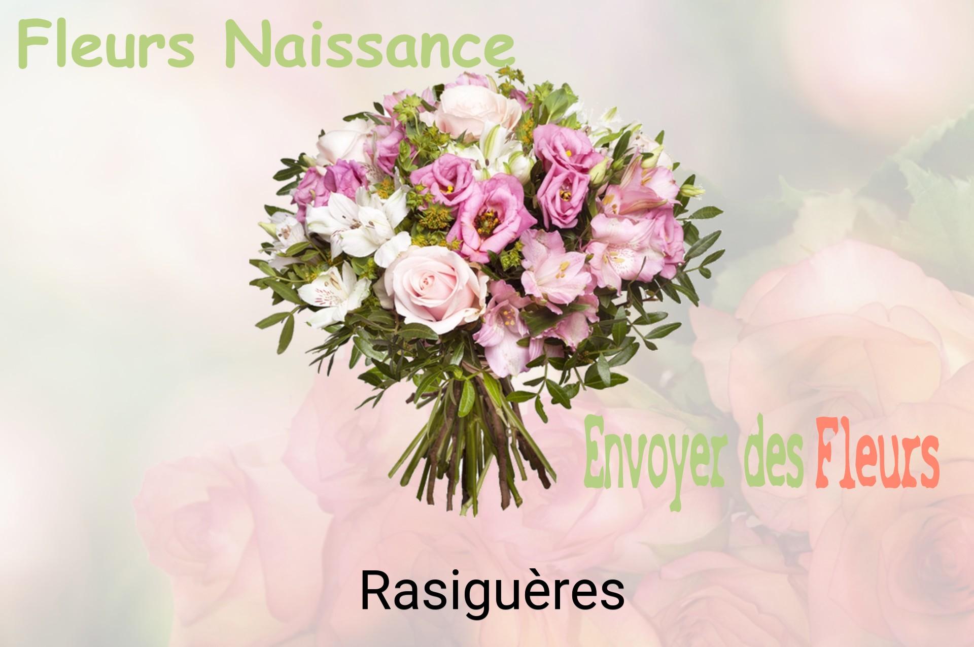 Bouquet de fleurs de naissance livré à Rasiguères